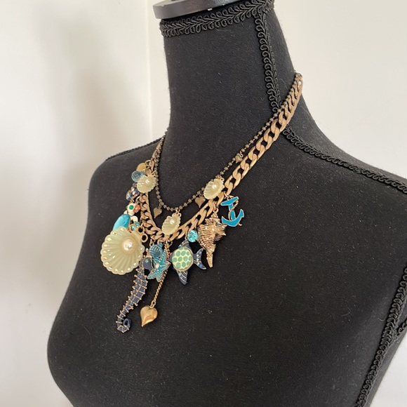 🌟SOLD🌟 Betsey Johnson vintage early 2000s ocean / nautical / sea necklace - Picture 4 of 8